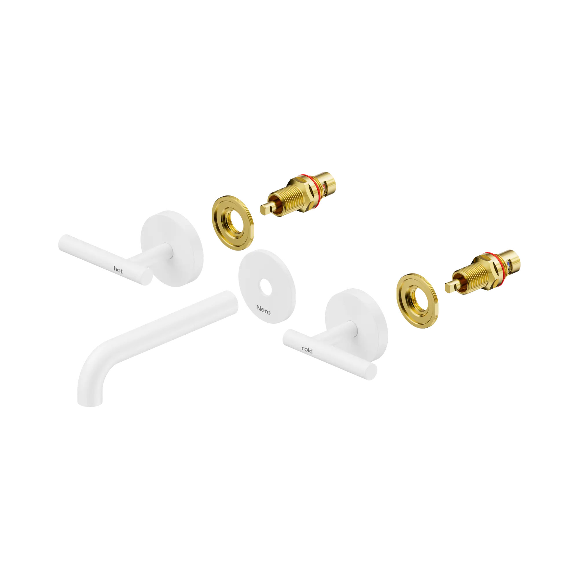 Mecca Lever Wall Basin/Bath Set 160mm Spout Trim Kit Only