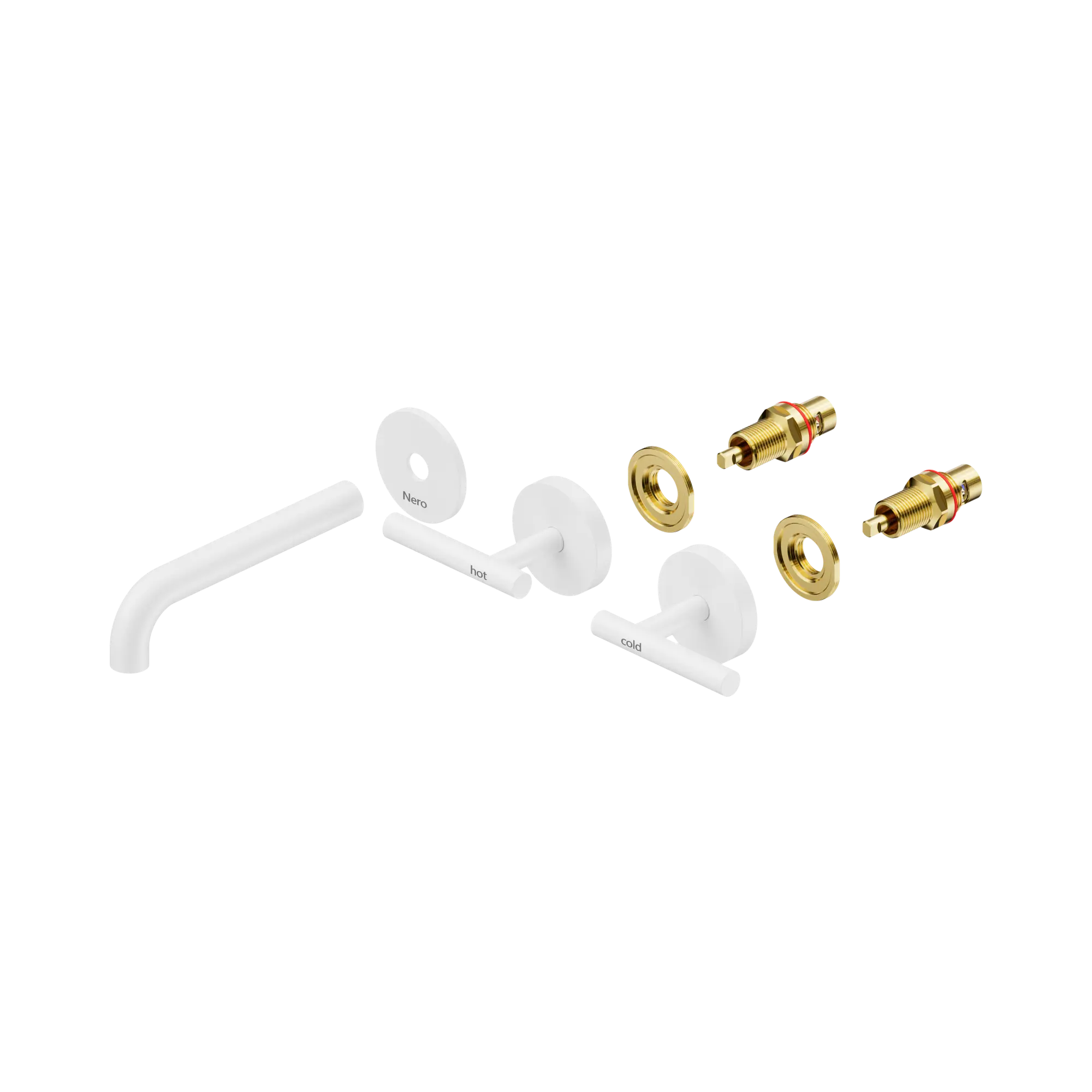 Mecca Lever Wall Basin/Bath Set 160mm Spout Trim Kit Only