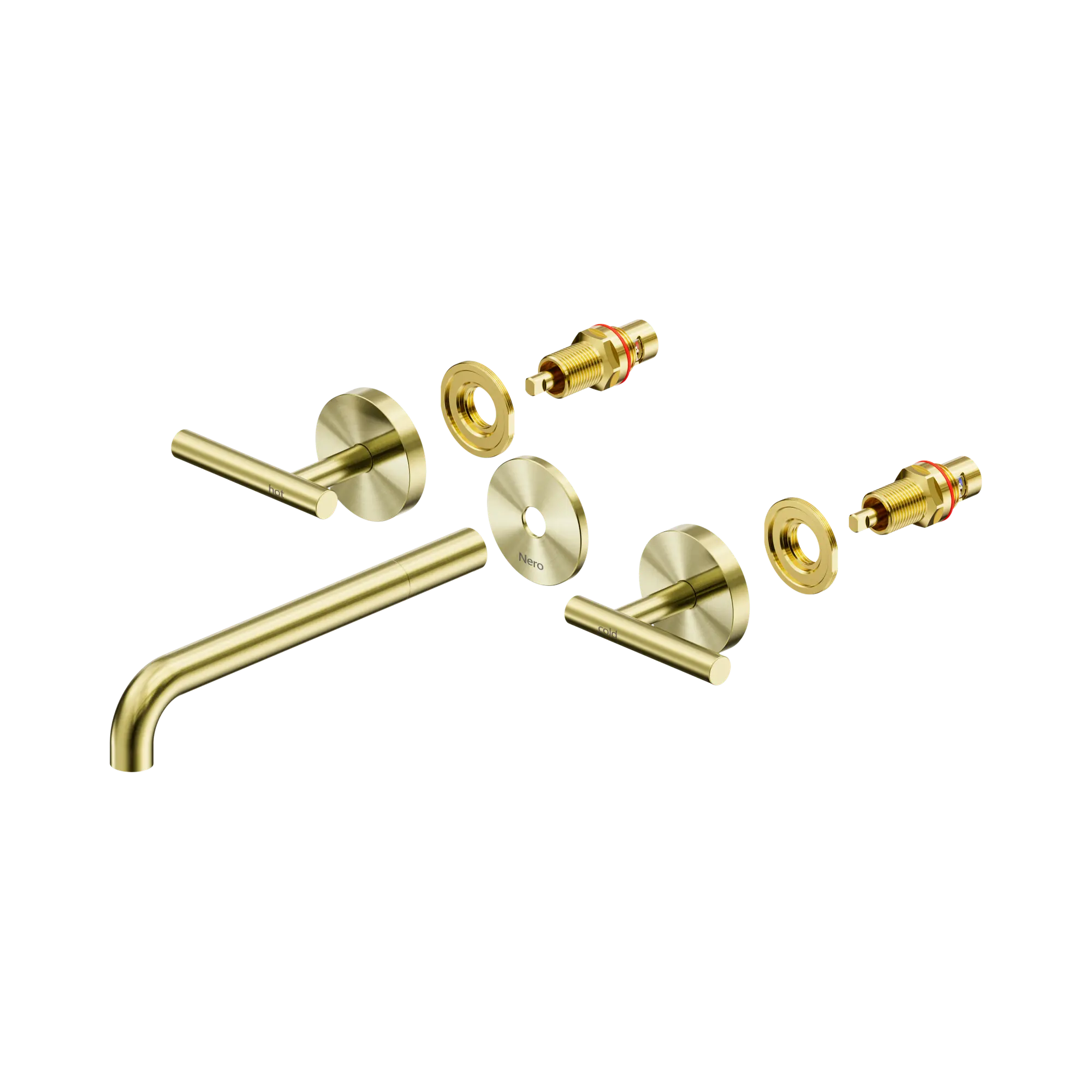 Mecca Lever Wall Basin/Bath Set 220mm Spout Trim Kit Only
