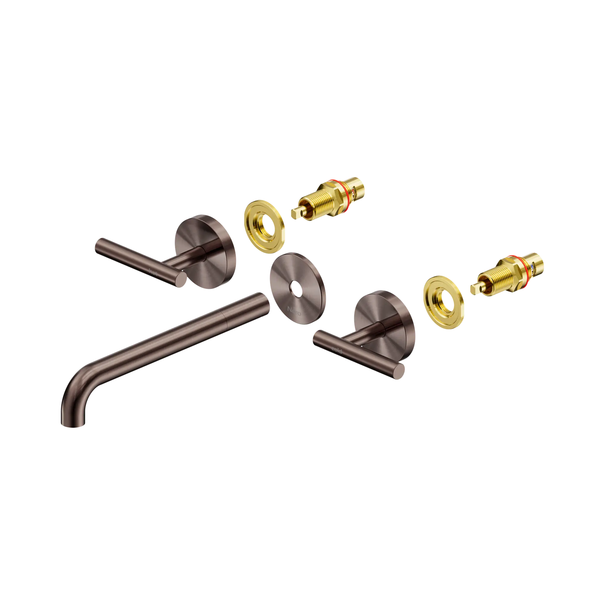 Mecca Lever Wall Basin/Bath Set 220mm Spout Trim Kit Only