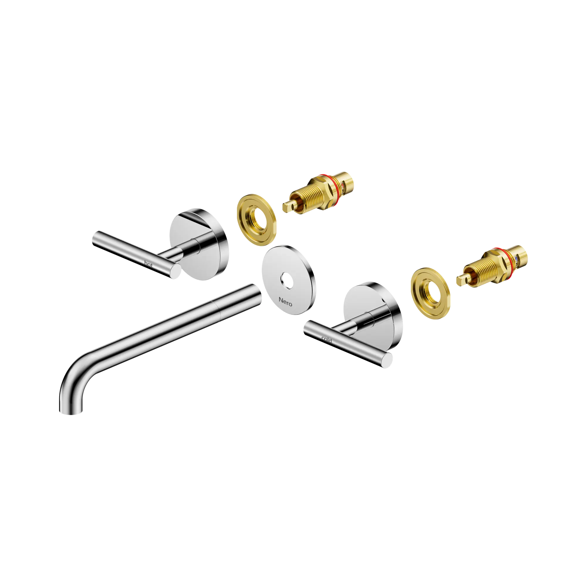 Mecca Lever Wall Basin/Bath Set 220mm Spout Trim Kit Only