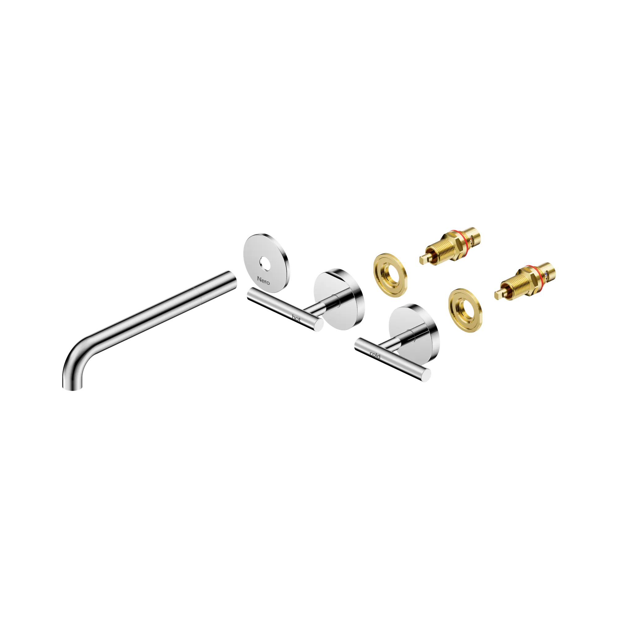 Mecca Lever Wall Basin/Bath Set 220mm Spout Trim Kit Only