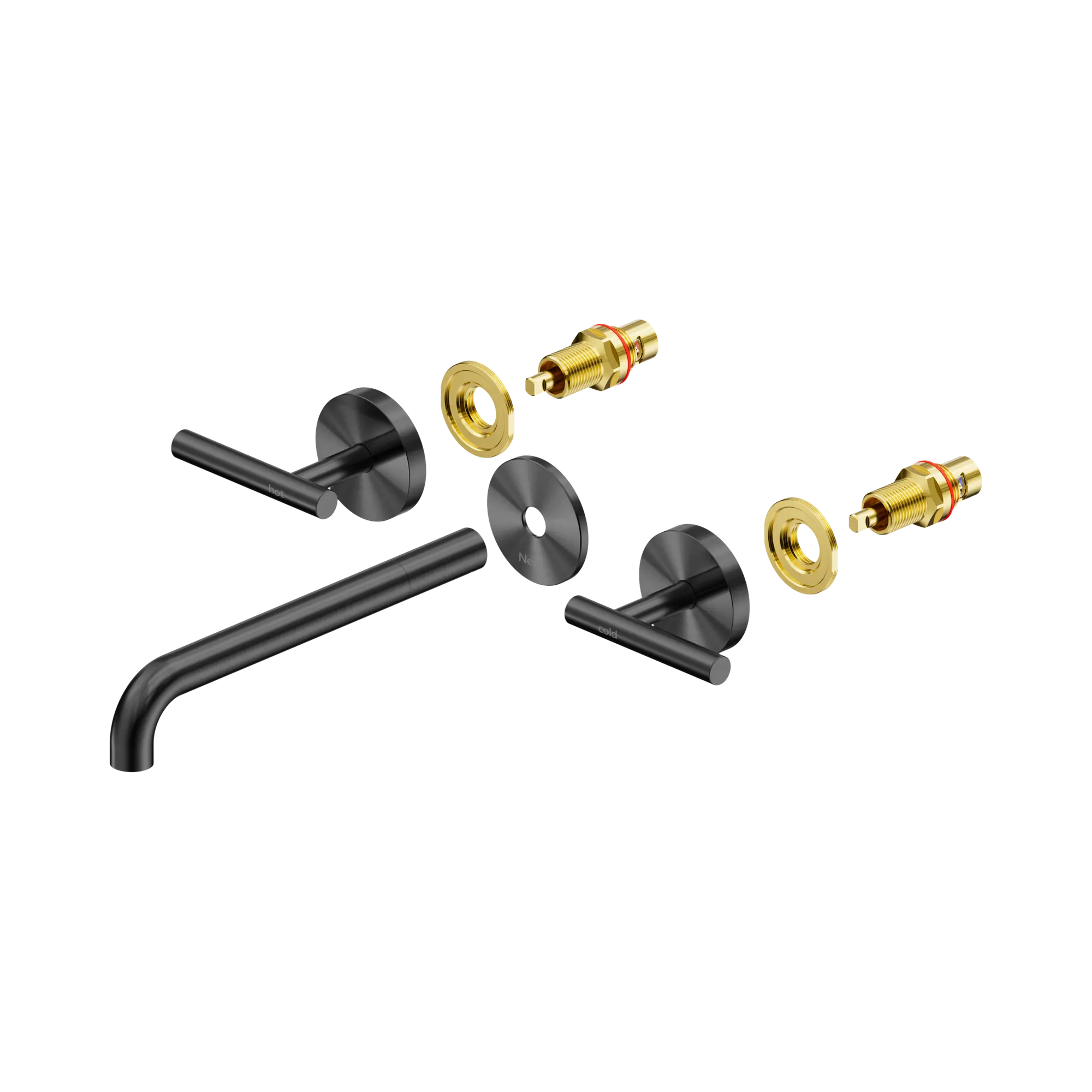 Mecca Lever Wall Basin/Bath Set 220mm Spout Trim Kit Only