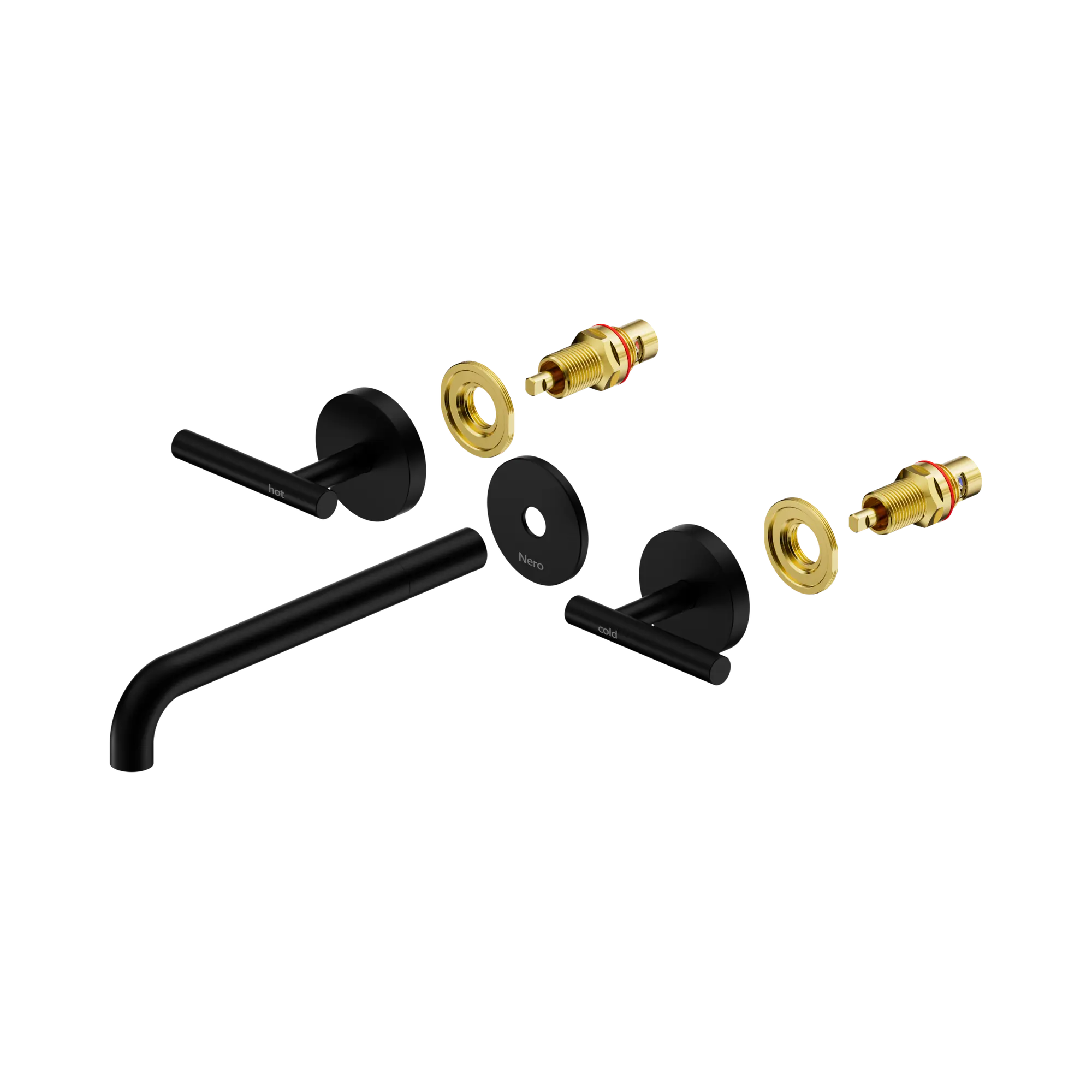 Mecca Lever Wall Basin/Bath Set 220mm Spout Trim Kit Only