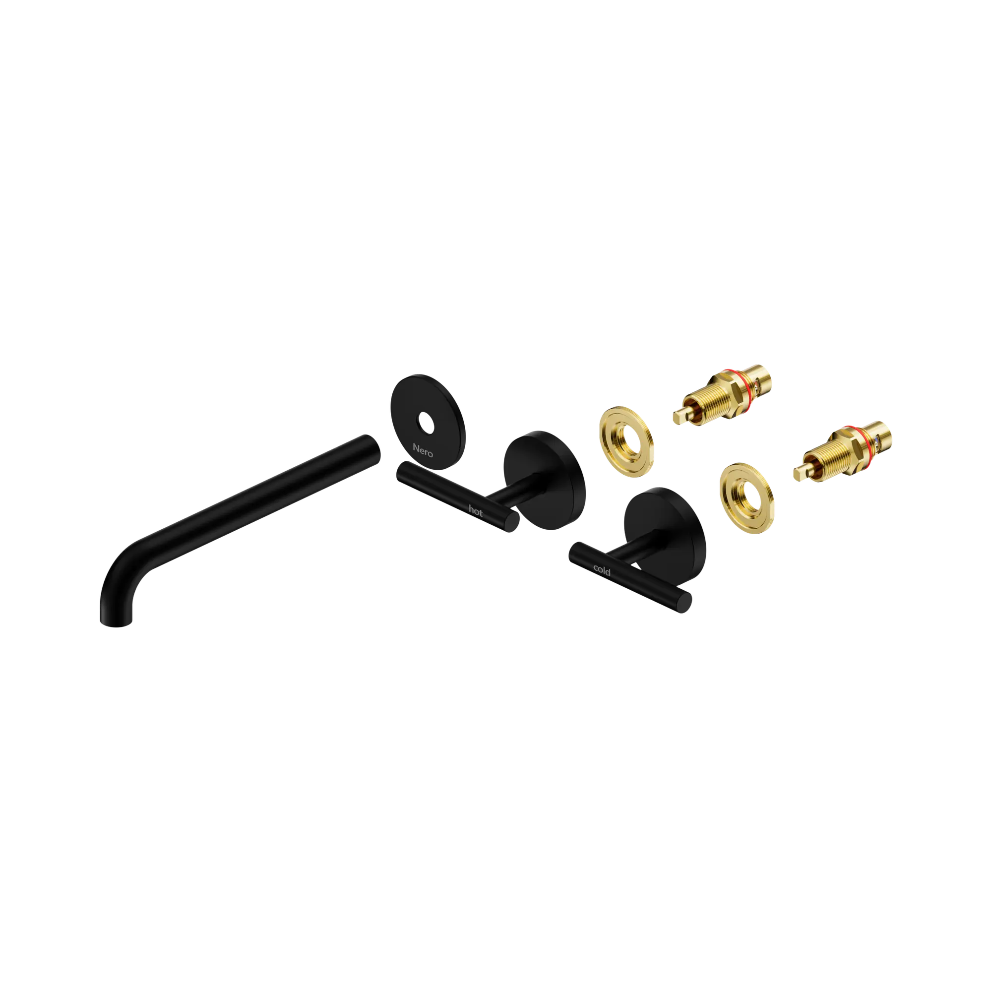 Mecca Lever Wall Basin/Bath Set 220mm Spout Trim Kit Only