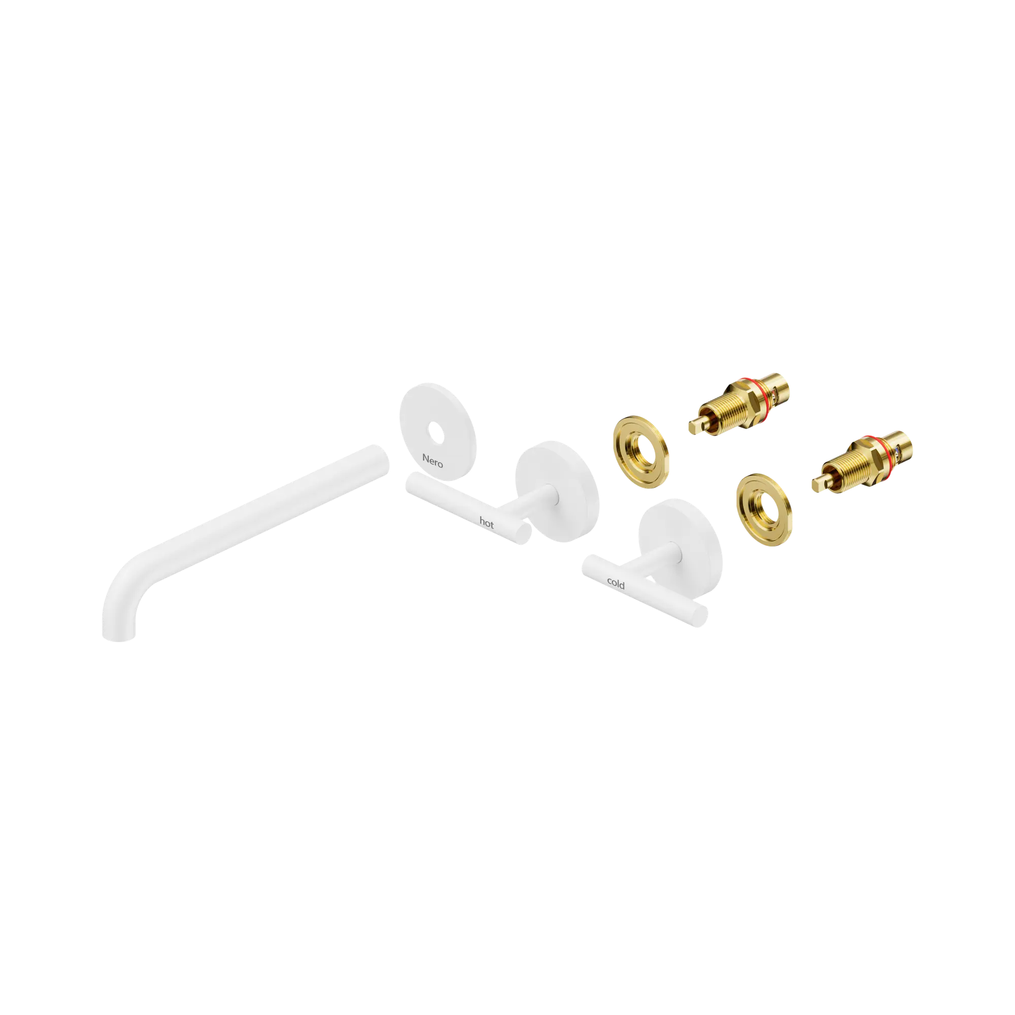 Mecca Lever Wall Basin/Bath Set 220mm Spout Trim Kit Only