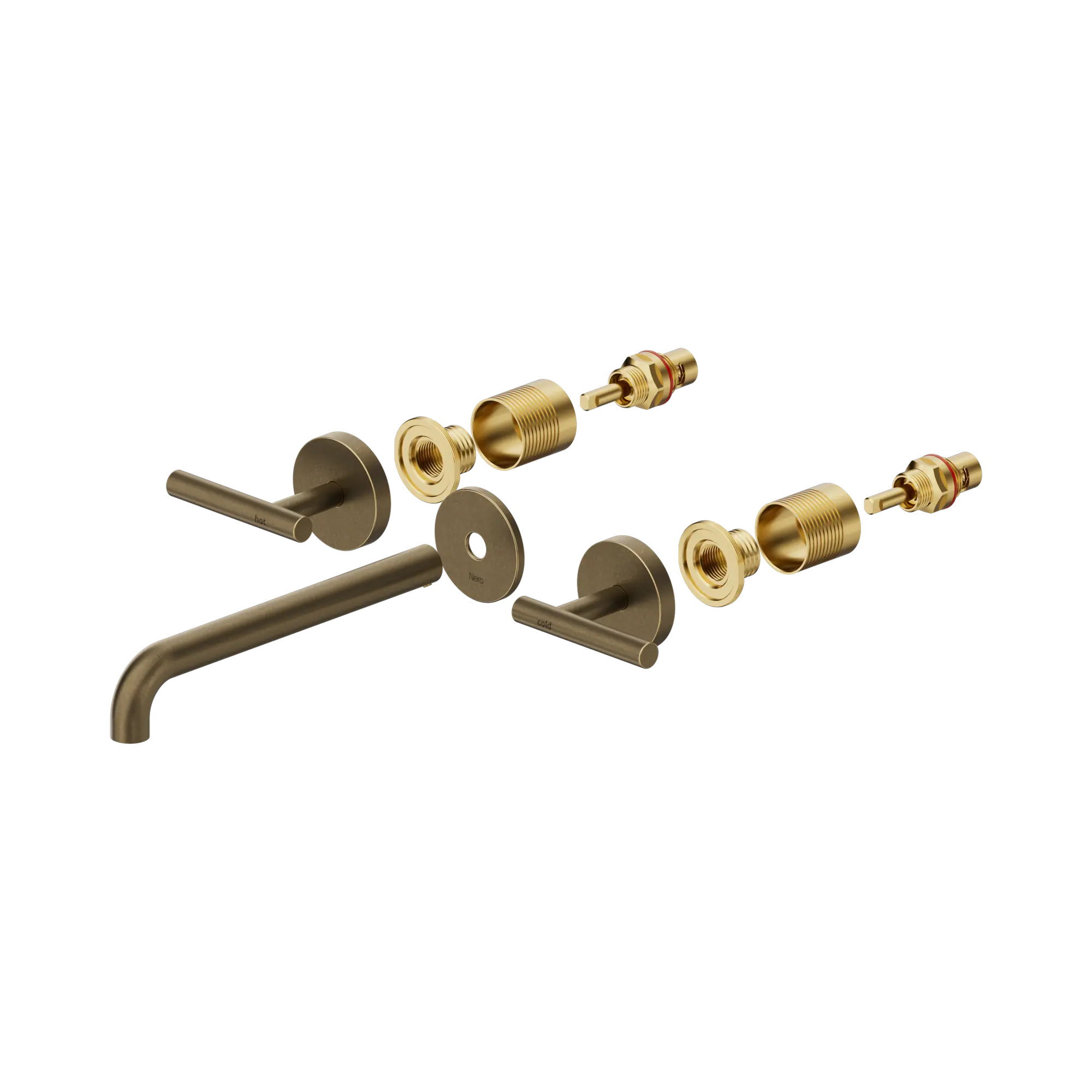 Mecca Lever Wall Basin/Bath Set 220mm Spout Trim Kit Only