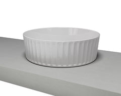 LURE FLUTE Basin in White gloss And White Matt finish