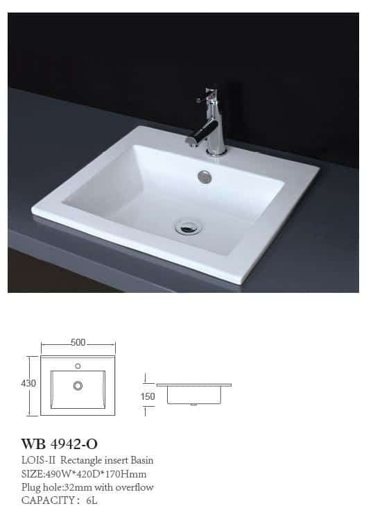 WB4942-O Art Basin
