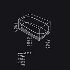 AVEO OVAL Free standing Stone Bath 1500mm