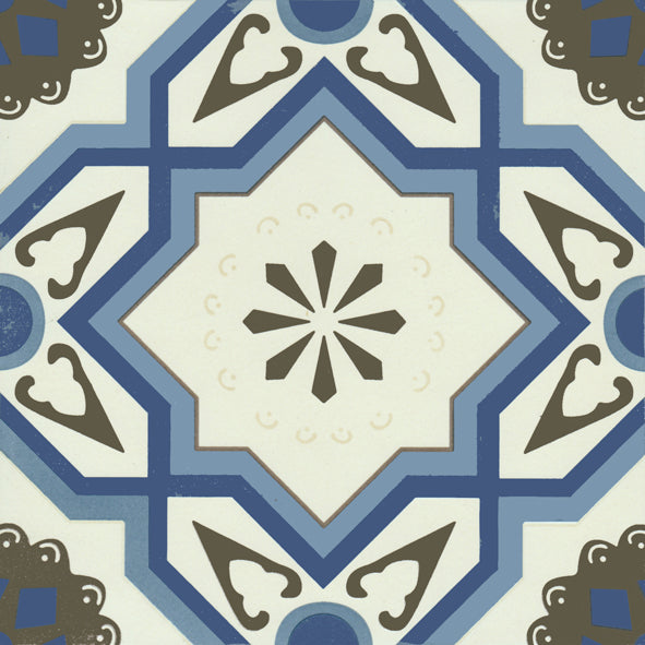 T2045 AEGEAN BLUE SQUARE MATT 200X200