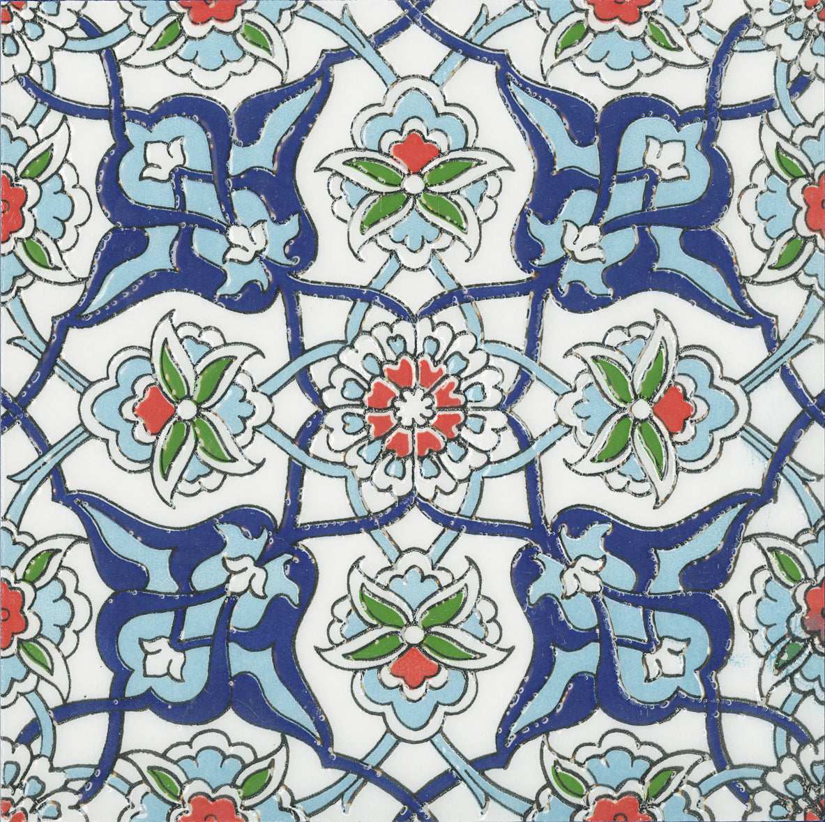 T210411 MOROCCO TURKISH BLUE GLOSS 200X200