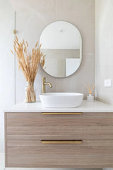 Round Tall Basin Mixer Curved