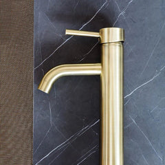 Round Tall Basin Mixer Curved