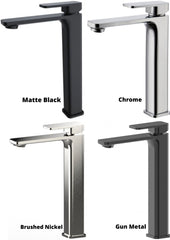 QUADRO PREMIUM Tower Basin Mixer In Chrome, Matte Black, Brushed Nickel And Brushed Gun Metal