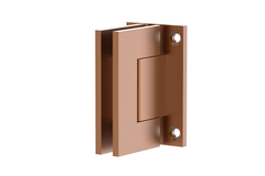 Shower Screen Hinge - Wall to Glass Brushed Brass, Brushed Copper, Brushed Nickel, Matte Black, Matte White, Chrome
