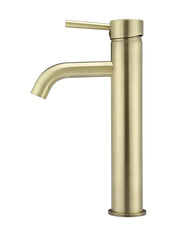 Round Tall Basin Mixer Curved