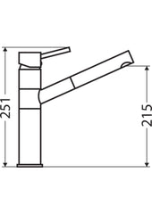 ESSENTIALS Pull Out Swivel Mixer