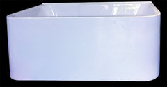 Cube Free Standing Back To Wall Bathtub 1590mm and 1690mm
