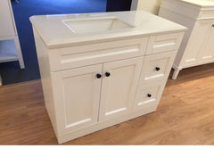 LIVERPOOL FLOOR STANDING VANITY 900mm Matte White