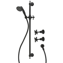ILLIAN Rail Shower Set, Chrome,Brushed Nickel,Matte Black