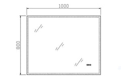 Elucent Premium Backlit LED Mirror 1000mm