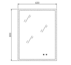 VENUS Frontlit LED Mirror 600mm