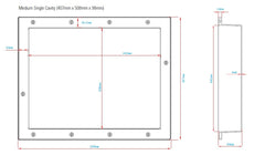 AKRIL WALL NICHE 500 SINGLE CAVITY