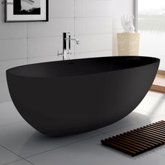 STONE BATH IN MATTE BLACK BAHAMA