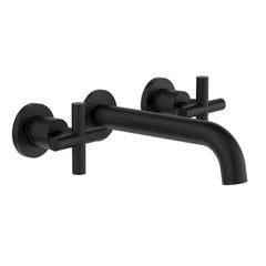 CROSS Wall Basin/Bath Set In 180mm or 220mm IN Chrome OR Matte Black