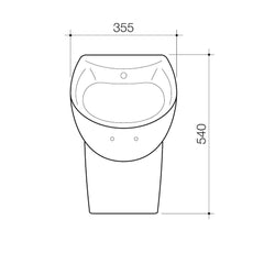 CAROMA Leda Wall Hung Urinal
