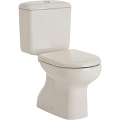 Ivory Close Coupled Toilet Suite S Trap or P Trap