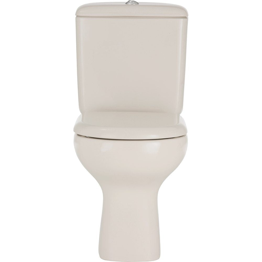 Ivory Close Coupled Toilet Suite S Trap or P Trap