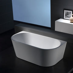 PERFECT Back to Wall Bath in Gloss White or Matte Black & SPA-BATH 1300,1400, 1500 AND 1700