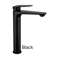 LESIOR Tall Basin Mixer in Matte Black, Chrome and Brushed Nickel