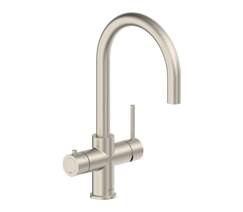 Flagship 4 in 1  Filtered Boiling + Filtered Chilled + Hot & Cold Mains with Swivel Gooseneck Spout