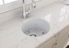 TURNER HASTINGS Cuisine 47 Round InsetUndermount Fine Fireclay Sink