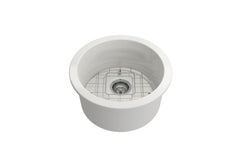 TURNER HASTINGS Cuisine 47 Round InsetUndermount Fine Fireclay Sink