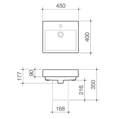 CAROMA Liano Nexus Wall Basin