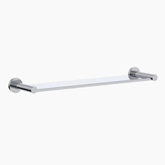 Round Metal Shelf-Black/White