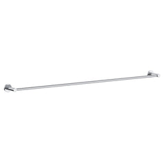 Round Single Towel Rail 900mm- Black/White