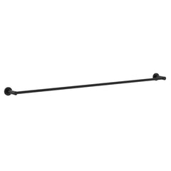 Round Single Towel Rail 900mm- Black/White