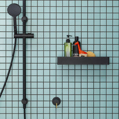 Round Blade Wall Mixer- Chrome/Black/Black Brass