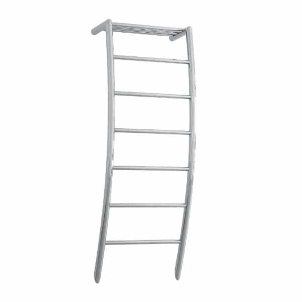 HOTRAIL STRAIGHT ROUND LADDER HEATED TOWEL RAIL WITH SHELF W580xH1190xD225mm