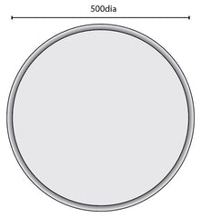 Tennessee Bevelled Edge Round Mirror 500mm