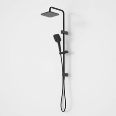 FUNA MULTIFUNCTION RAIL SHOWER WITH OVERHEAD CHROME, BRUSHED BRASS, BRUSHED NICKEL & MATTE BLACK
