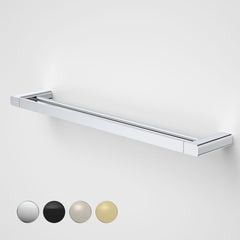 FUNA SINGLE OR DOUBLE TOWEL RAIL 630MM CHROME, BRUSHED BRASS, BRUSHED NICKEL & MATTE BLACK