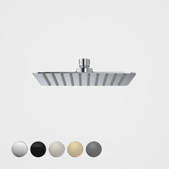 RUBANE II 200MM OR 300MM SQUARE RAIN SHOWER CHROME, BRUSHED BRASS, BRUSHED NICKEL, MATTE BLACK OR GUNMETAL