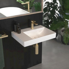 CAROMA URBANE II RIGHT or LEFT HAND SHELF WALL HUNG BASIN