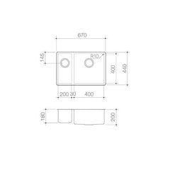 PRISM Single, Large Single, Double, 1.5 Left Hand Or 1.5 Right Hand Undermount/Overmount